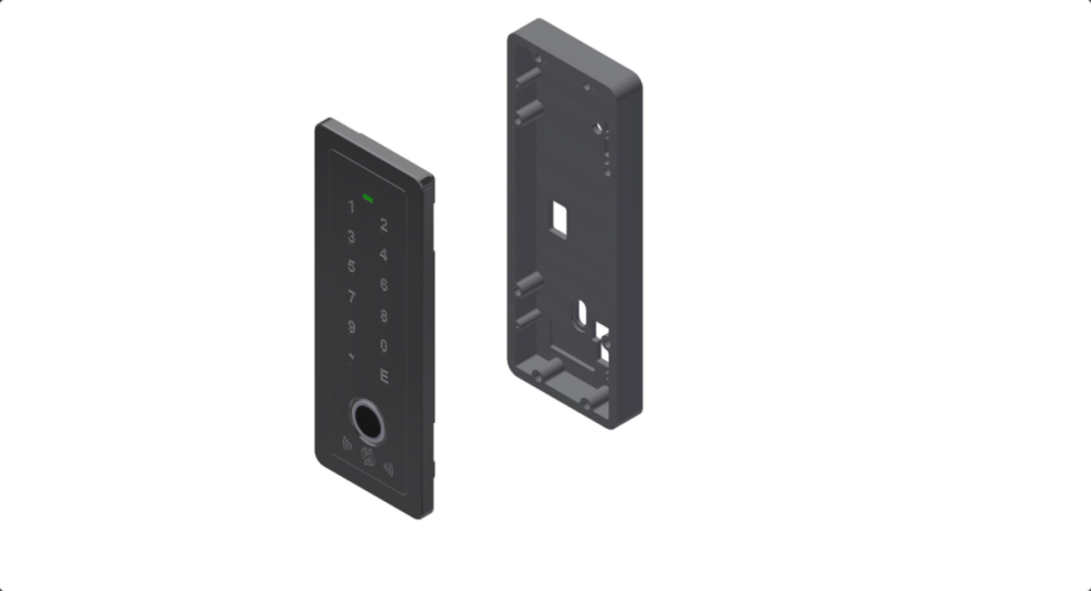 Multilettore elettronico TRE IN UNO per D-SMART2.0 ART. 8197XBK| Tastiera + Tag MIFARE + Impronte digitali | Alimentazione cablata